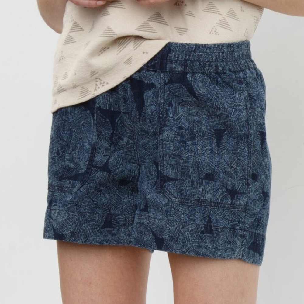 ROOTS x Bookhou Cotton Indigo Dyed Shorts XS